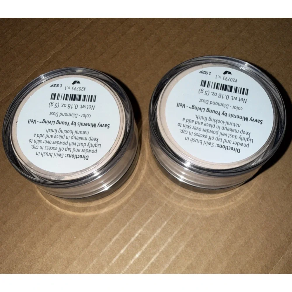 Lot 2 Savvy Minerals by Young Living Diamond Dust Veil Setting Powder